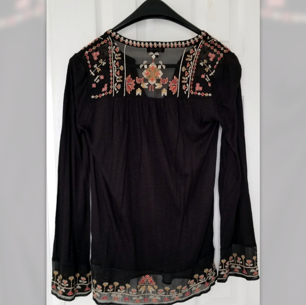 Lucky Brand embroidered top, NWT - Picture 4 of 5